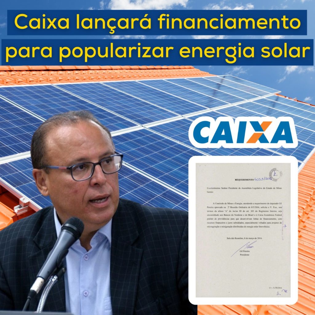 Caixa Econômica lançará financiamento para popularizar energia solar