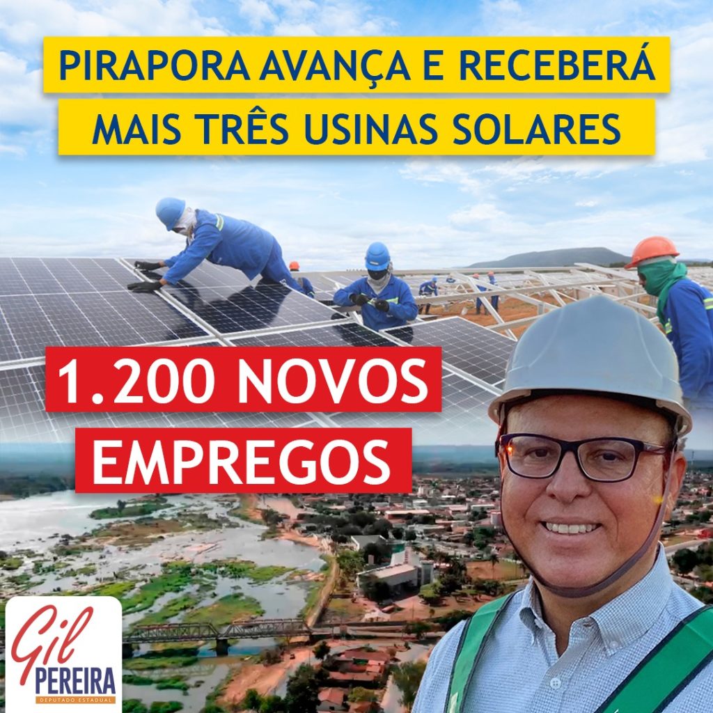 PIRAPORA AVANÇA E RECEBERÁ MAIS TRÊS USINAS SOLARES: 1.200 NOVOS EMPREGOS