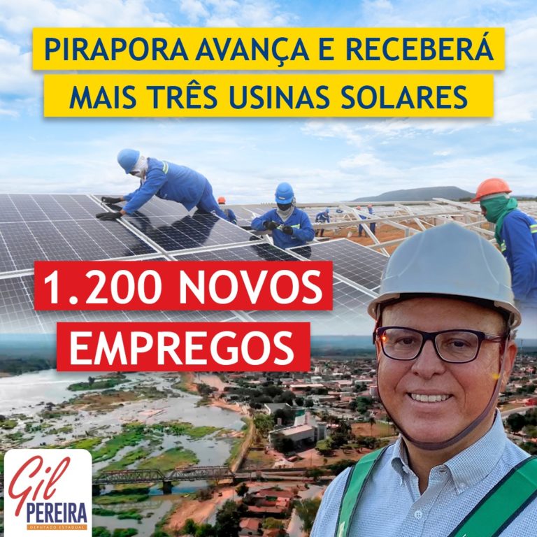PIRAPORA AVANÇA E RECEBERÁ MAIS TRÊS USINAS SOLARES: 1.200 NOVOS EMPREGOS