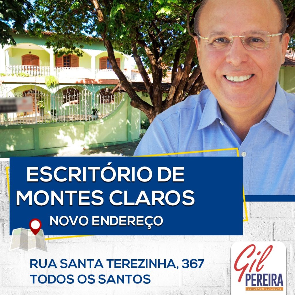 Novo endereço do escritório do deputado Gil Pereira