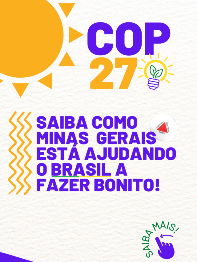 Saiba como Minas Gerais está ajudando o Brasil fazer bonito na COP27