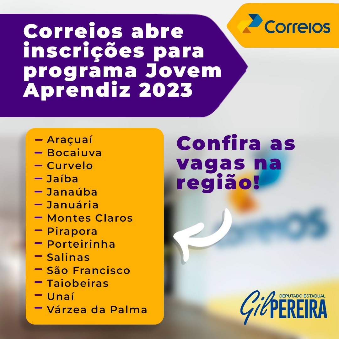Jovem Aprendiz Correios 2024 Requisitos e Inscrições 2024😡 Viva a